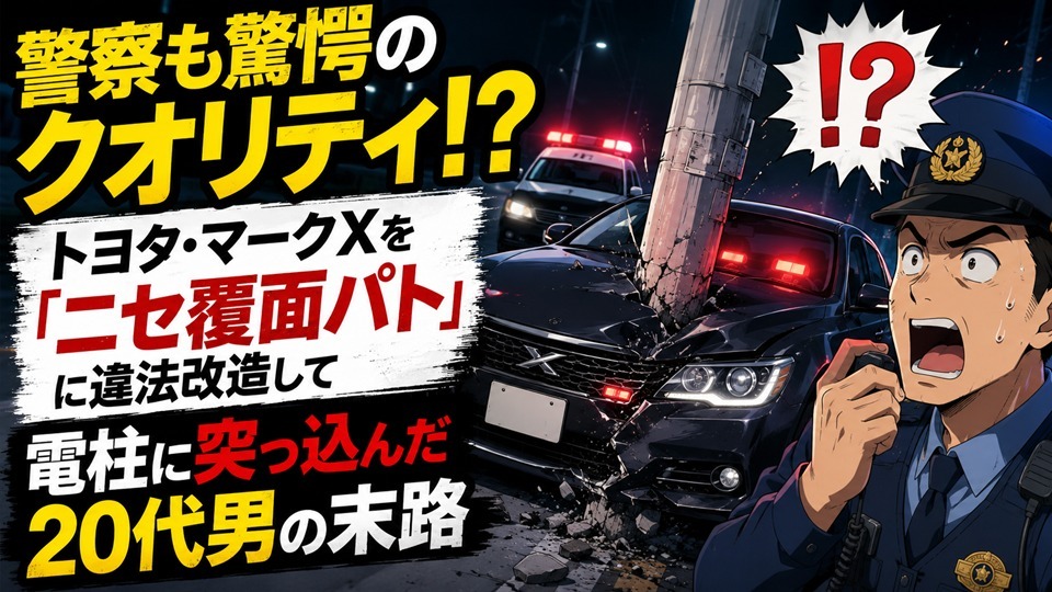 【驚愕】「ヒモ男」の飲酒暴走と「弱メンタル」な天才職人！偽パトカー大事故の呆れた実態まとめ